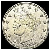 1883 Liberty Head Nickel No Cents UNCIRCULATED