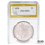 1878 Morgan Silver Dollar PGA MS63