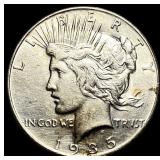 1935 Silver Peace Dollar CLOSELY UNCIRCULATED