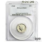 1940 Mercury Silver Dime PCGS PR66