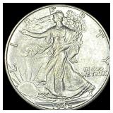 1945-D Silver Walking Liberty Half Dollar UNCIRCUL