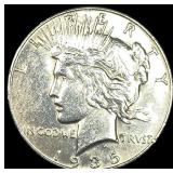 1935 Silver Peace Dollar CLOSELY UNCIRCULATED