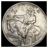 1925 Stone Mountain Silver Half Dollar CLOSELY UNC