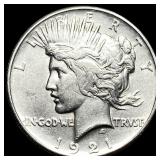 1921 Silver Peace Dollar CLOSELY UNCIRCULATED