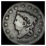 1830 Coronet Head Large Cent HIGH GRADE