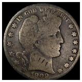 1909-S Silver Barber Half Dollar NICELY CIRCULATED