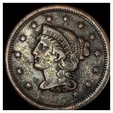 1856 Braided Hair Large Cent NICELY CIRCULATED