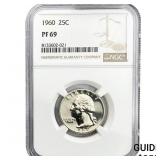 1960 Washington Silver Quarter NGC PF69