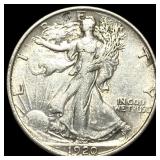 1920 Walking Liberty Half Dollar CLOSELY UNCIRCULA