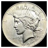 1927 Silver Peace Dollar CLOSELY UNCIRCULATED