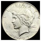 1927 Silver Peace Dollar CLOSELY UNCIRCULATED