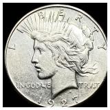 1927 Silver Peace Dollar CLOSELY UNCIRCULATED