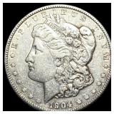 1904-O Silver Morgan Dollar NEARLY UNCIRCULATED