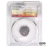 Roman Elagabalus, AD 218-222 AR Denarius PNC Genu