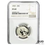 1957 Washington Silver Quarter NGC PF69