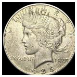 1935 Silver Peace Dollar NEARLY UNCIRCULATED