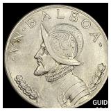 1931 Panama Silver Balboa UNCIRCULATED