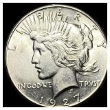 1927 Silver Peace Dollar UNCIRCULATED