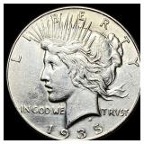 1935-S Silver Peace Dollar CLOSELY UNCIRCULATED