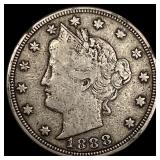 1888 Liberty Head Nickel ABOUT UNCIRCULATED