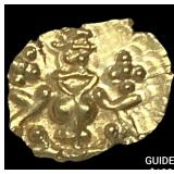 1600-1800 India .014oz Gold Fanam UNCIRCULATED