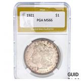 1921 Morgan Silver Dollar PGA MS66