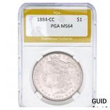1884-CC Morgan Silver Dollar PGA MS64