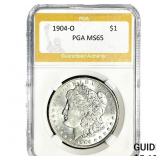 1904-O Morgan Silver Dollar PGA MS65