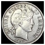 1903-O Silver Barber Dime NEARLY UNCIRCULATED