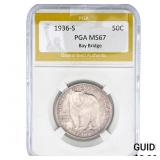 1936-S Bay Bridge Half Dollar PGA MS67