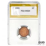 1903 Indian Head Cent PGA MS64