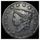1820 Coronet Head Large Cent LIGHTLY CIRCULATED
