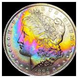 1884 TONED Morgan Silver Dollar UNCIRCULATED