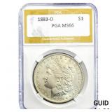 1883-O Morgan Silver Dollar PGA MS66