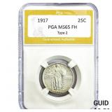 1917 Standing Liberty Quarter PGA MS65 FH