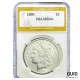 1890 Morgan Silver Dollar PGA MS64+
