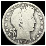 1898-O Silver Barber Half Dollar NICELY CIRCULATED