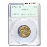 1923-S Buffalo Nickel PCGS MS64