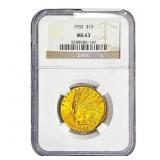 1932 $10 Gold Eagle NGC MS63