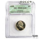 1926 Jefferson Nickel ICG PR69 CAM