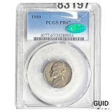 1940 CAC Jefferson Nickel PCGS PR67