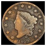 1829 Coronet Head Large Cent HIGH GRADE