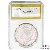 1879 Morgan Silver Dollar PGA MS63