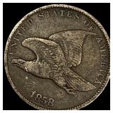 1858 Copper-Nickel Flying Eagle Cent ABOUT UNCIRCU