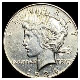 1934 Peace Silver Dollar CLOSELY UNCIRCULATED