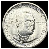 1946 Silver Half Dollar Booker T. Washington UNCIR