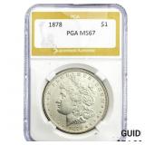 1878 Morgan Silver Dollar PGA MS67