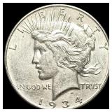 1934 Peace Silver Dollar CLOSELY UNCIRCULATED