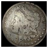 1879 Silver Morgan Dollar NEARLY UNCIRCULATED