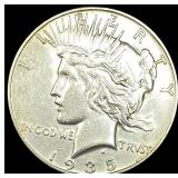 1935-S Silver Peace Dollar CLOSELY UNCIRCULATED